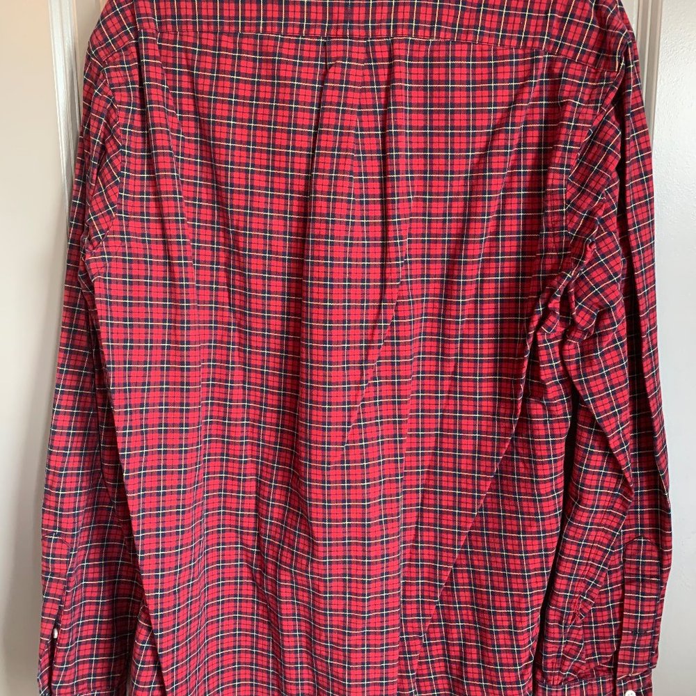 Ralph Lauren Men's Button Down Shirt Red Plaid - Picture 2 of 5